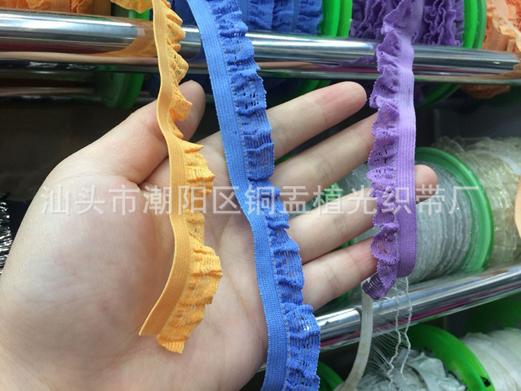 Large quantity and high price factory sell 1.8cm jacquard elastic garment accessories diamond fashion DIY ribbon