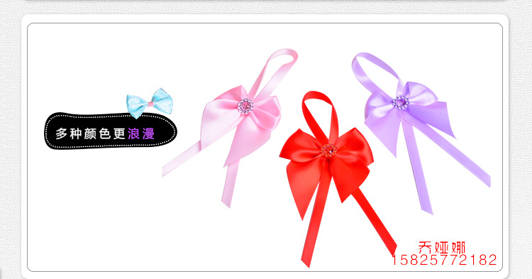Ribbon Solid Color Diamond-Embedded Exquisite Handmade Bow Garment Accessories Ribbon Ribbon Wholesale