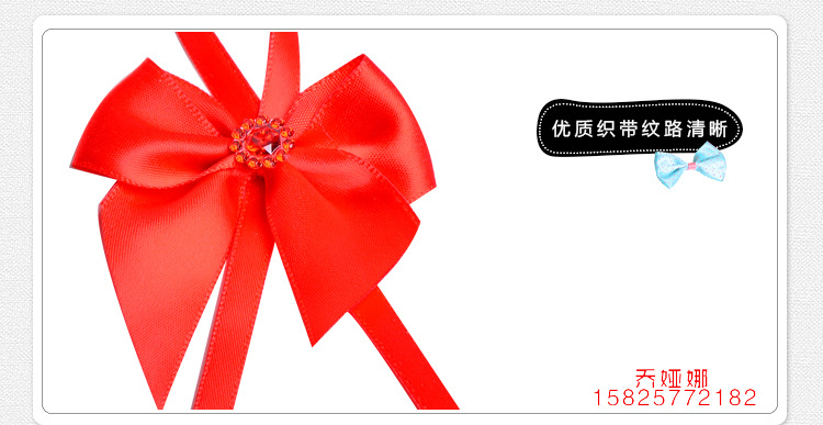 Ribbon Solid Color Diamond-Embedded Exquisite Handmade Bow Garment Accessories Ribbon Ribbon Wholesale