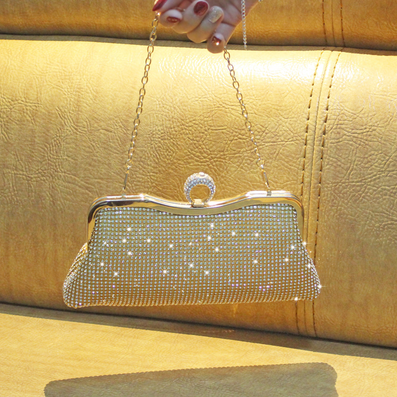 Ring wan yan bao Diamond Clutch Diamond Banquet Bag Dress Garment Bag Women&#039;s Handbag Crossbady Handbag 064