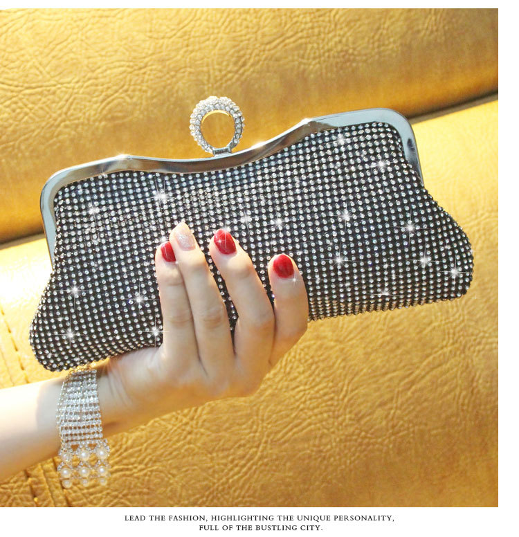Ring wan yan bao Diamond Clutch Diamond Banquet Bag Dress Garment Bag Women's Handbag Crossbady Handbag 064 Ring wan yan bao Diamond Clutch Diamond Banquet Bag Dress Garment Bag Women's Handbag Crossbady Handbag 064