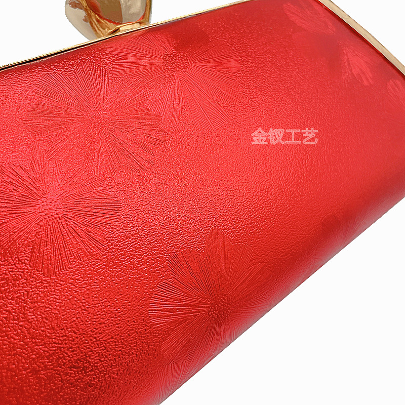 Red with Diamond Banquet Bag Dress Garment Bag Princess Bag Wedding Party Bridal Handbag a Variety of Fabrics Optional Photography Props