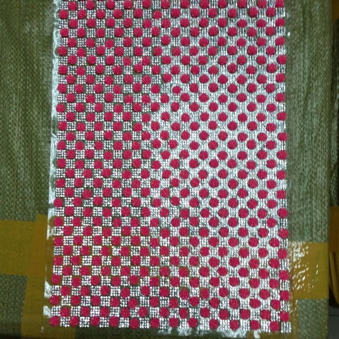 Bow plum CK diamond pattern plastic aluminum mesh network version glass drill garment accessories