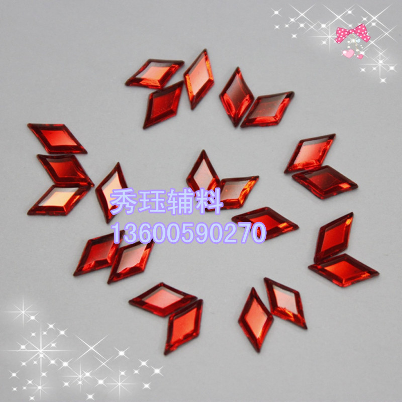 DIY manual 5*10mm double sided diamond shaped drilling garment accessories