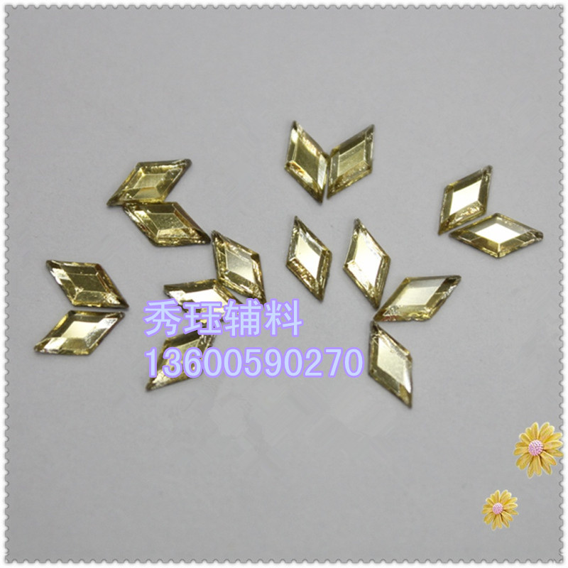 Double sided drilling 6*12 shaped diamond drilling drilling garment accessories
