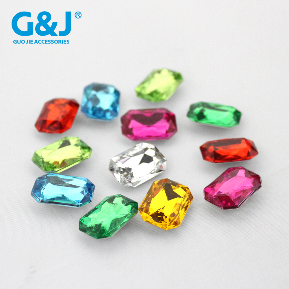  acrylic tip bottom of the long square plane-point drill garment mobile phone ceramic crafts diamond jewelry.