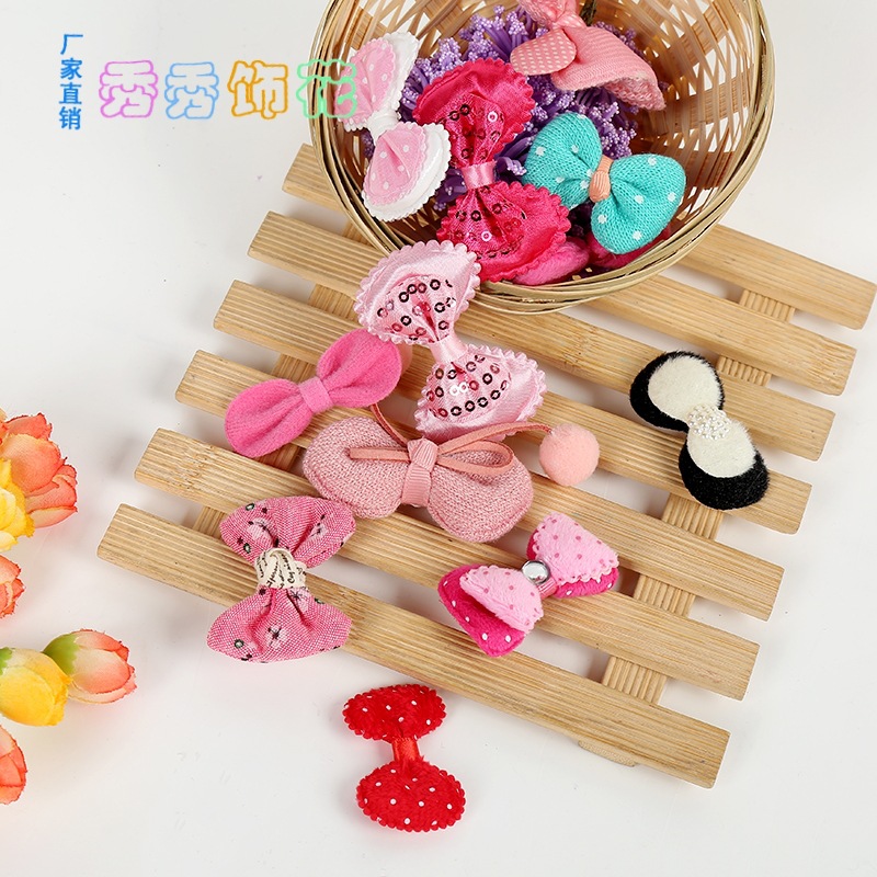 Creative new multicolor diy bow garment, footwear and hat accessories, fashion band diamond bow mask earmuff accessories Creative new multicolor diy bow garment, footwear and hat accessories, fashion band diamond bow mask earmuff accessories
