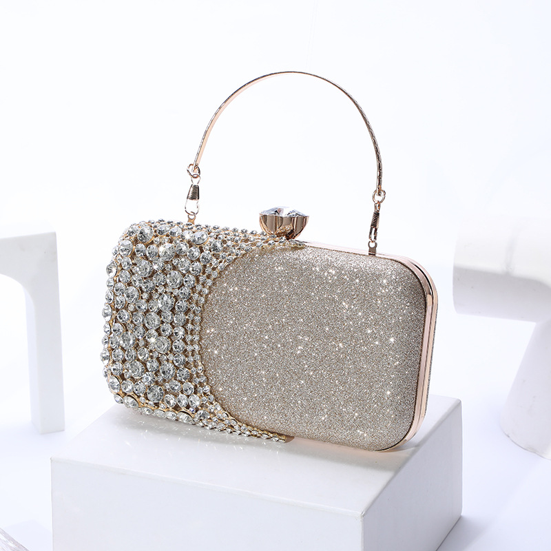 Internet Celebrity Diamond Evening Bag Women's Hand Holding Dress Garment Bag Disco Dancing Shiny Ladies Banquet Cheongsam Handbag Cosmetic Bag Internet Celebrity Diamond Evening Bag Women's Hand Holding Dress Garment Bag Disco Dancing Shiny Ladies Banquet Cheongsam Handbag Cosmetic Bag