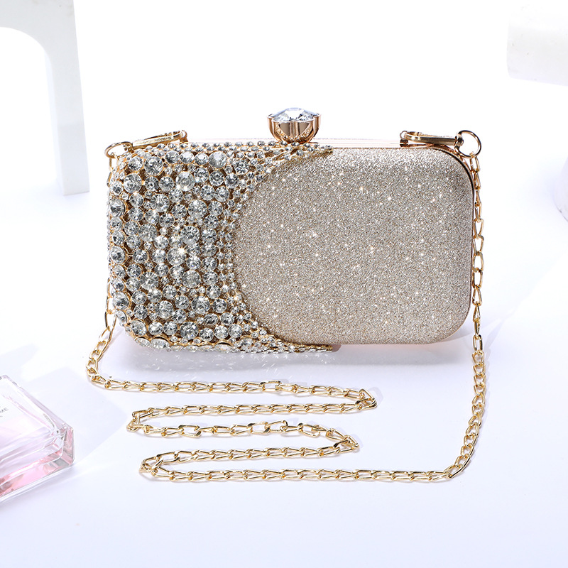 Internet Celebrity Diamond Evening Bag Women's Hand Holding Dress Garment Bag Disco Dancing Shiny Ladies Banquet Cheongsam Handbag Cosmetic Bag Internet Celebrity Diamond Evening Bag Women's Hand Holding Dress Garment Bag Disco Dancing Shiny Ladies Banquet Cheongsam Handbag Cosmetic Bag