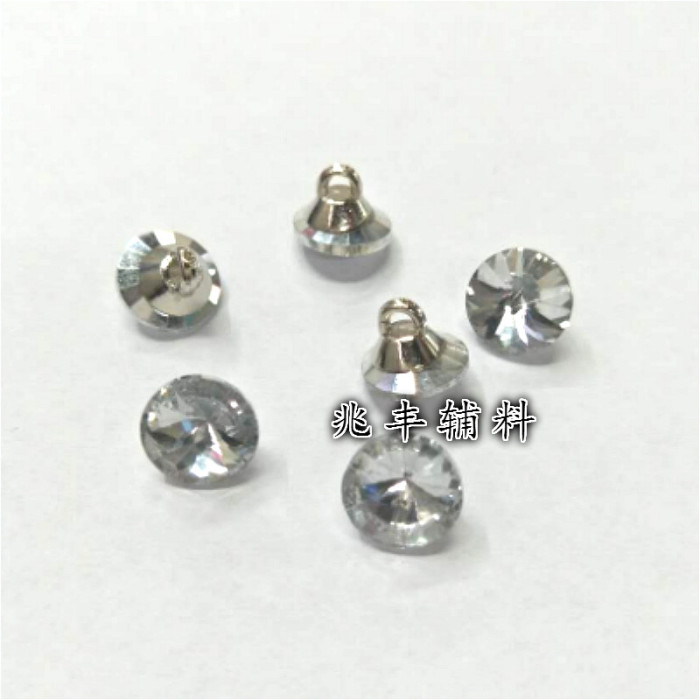 Wholesale diamond crystal button button button garment accessories glass drill Wholesale diamond crystal button button button garment accessories glass drill