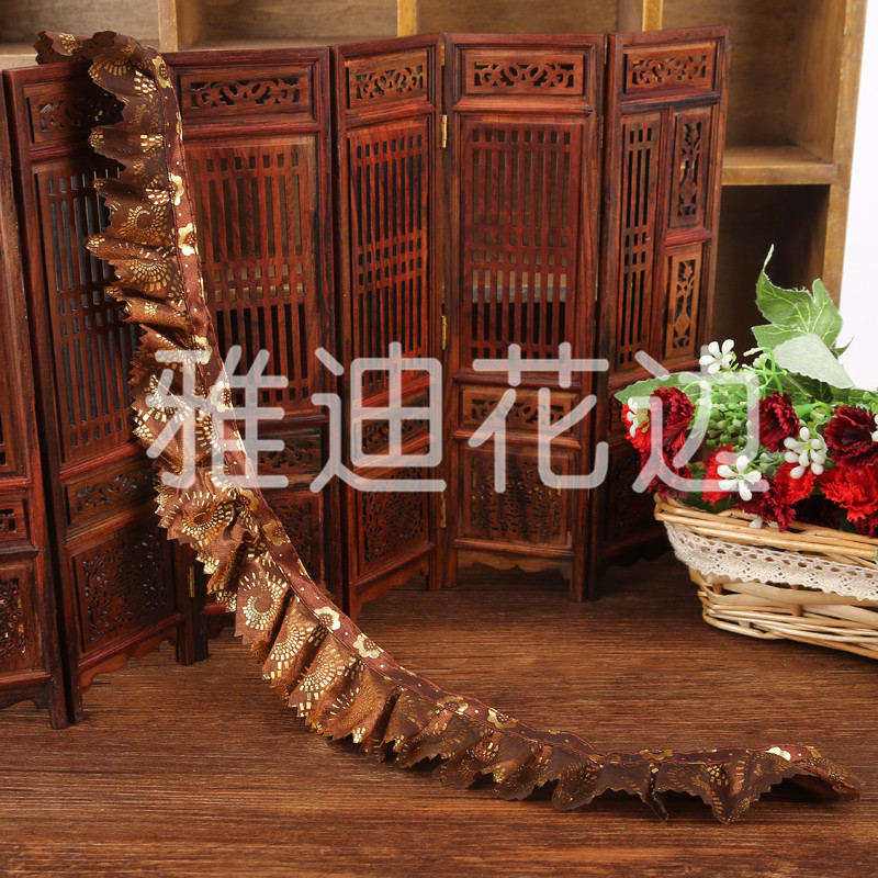 High - quality polyester lace fashion matching diy accessories garment decoration wrinkle lace