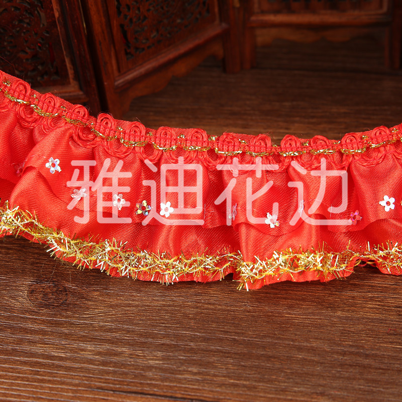High - quality polyester lace fashion matching diy accessories garment decoration wrinkle lace