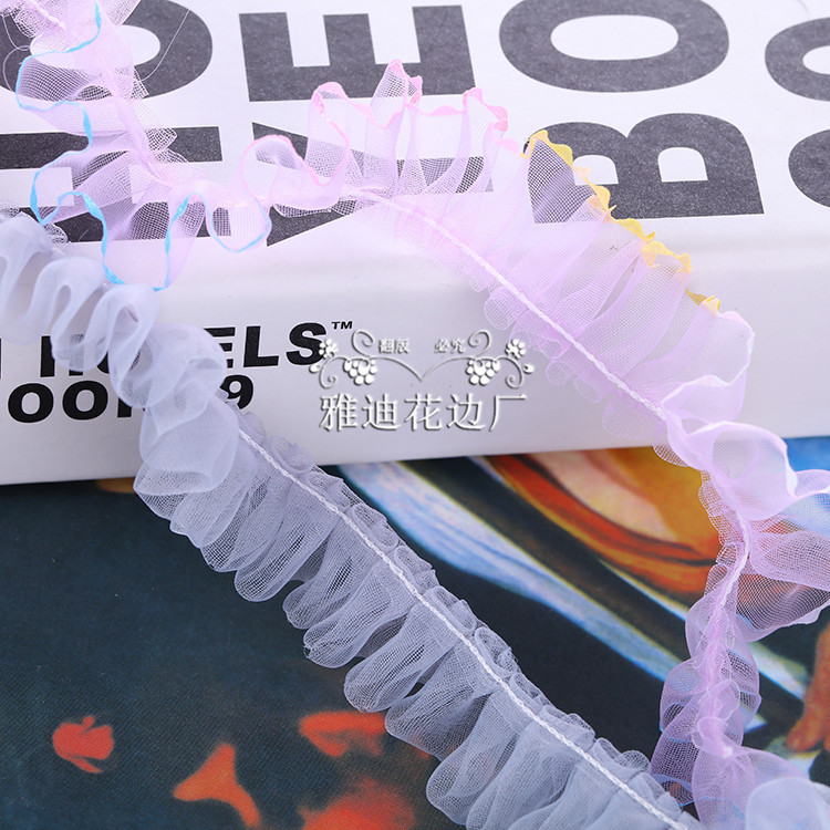 2.5cm yarn creasing phase, DIY wholesale, garment cap decoration, accessories direct sales