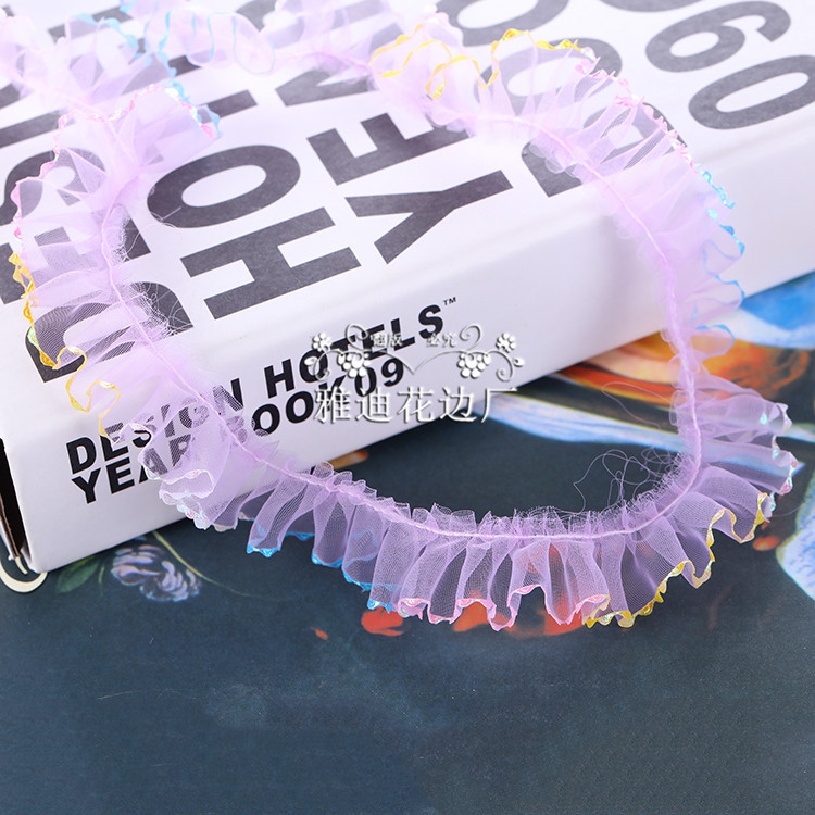 2.5cm yarn creasing phase, DIY wholesale, garment cap decoration, accessories direct sales