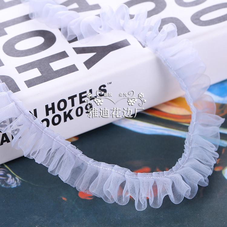 2.5cm yarn creasing phase, DIY wholesale, garment cap decoration, accessories direct sales