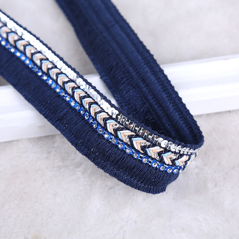 National wind box and bag edge decoration polyester fringed jacquard ribbon with diamond garment accessories can be customized National wind box and bag edge decoration polyester fringed jacquard ribbon with diamond garment accessories can be customized