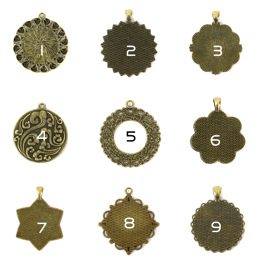 DIY Creative Garment Accessories Accessories Punk Alloy Brooch Base Support Base Badge Retro Pin Lolita Decoration