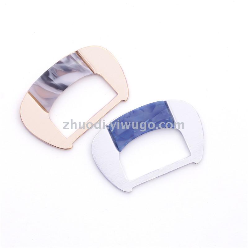 Environmental protection silk scarf buckle belt buckle garment corner buckle buckle day word buckle three gear buckle female decoration buckle