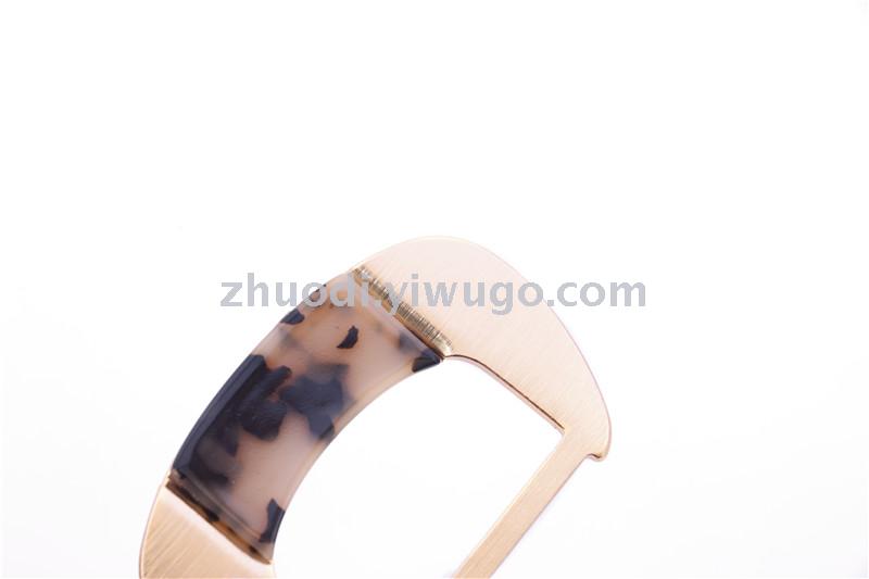 Environmental protection silk scarf buckle belt buckle garment corner buckle buckle day word buckle three gear buckle female decoration buckle