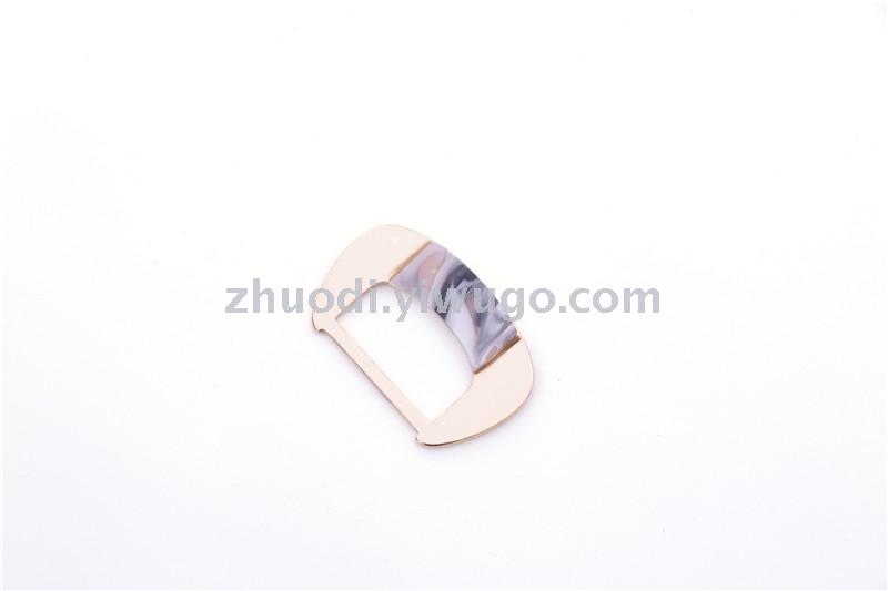 Environmental protection silk scarf buckle belt buckle garment corner buckle buckle day word buckle three gear buckle female decoration buckle