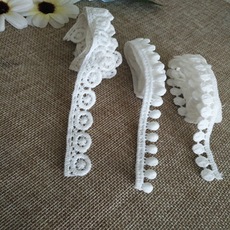17 cm Manufacturers supply wavy hem cuffs garment skirt decoration milk silk water soluble bar code