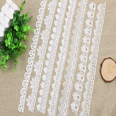 17 cm Manufacturers supply wavy hem cuffs garment skirt decoration milk silk water soluble bar code