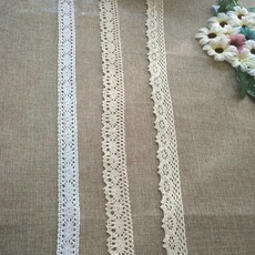 17 cm Manufacturers supply wavy hem cuffs garment skirt decoration milk silk water soluble bar code