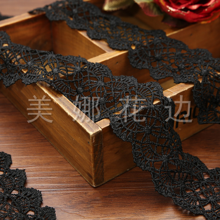 Wholesale DIY dress decoration accessories black and white sweater garment accessories