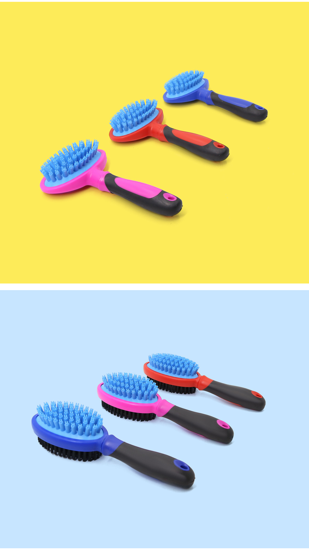 Wholesale large pet comb plastic needle pet cleaning supplies dogs and cats hair grooming tools
