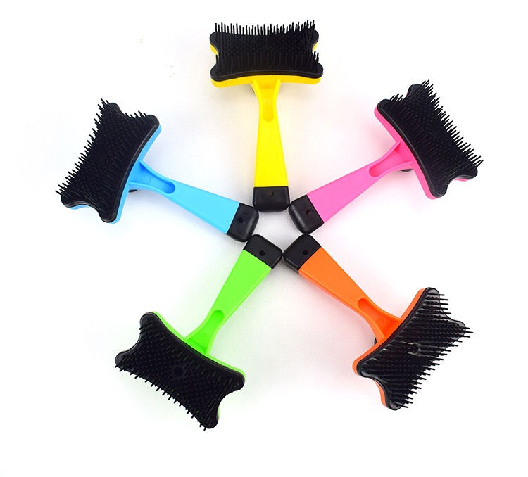 Pet dog hairbrush dog grooming knot hair removal plastic automatic hair brush hair removal dog pet supplies Pet dog hairbrush dog grooming knot hair removal plastic automatic hair brush hair removal dog pet supplies