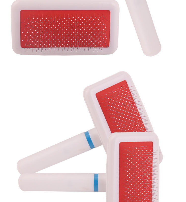 Pet comb Stainless steel comb hair removal pet grooming massage comb dog comb white plastic air bag comb Pet comb Stainless steel comb hair removal pet grooming massage comb dog comb white plastic air bag comb
