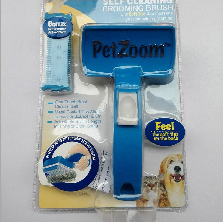 PetZoom pet grooming brush special depilator comb brush cleaning brush TV products