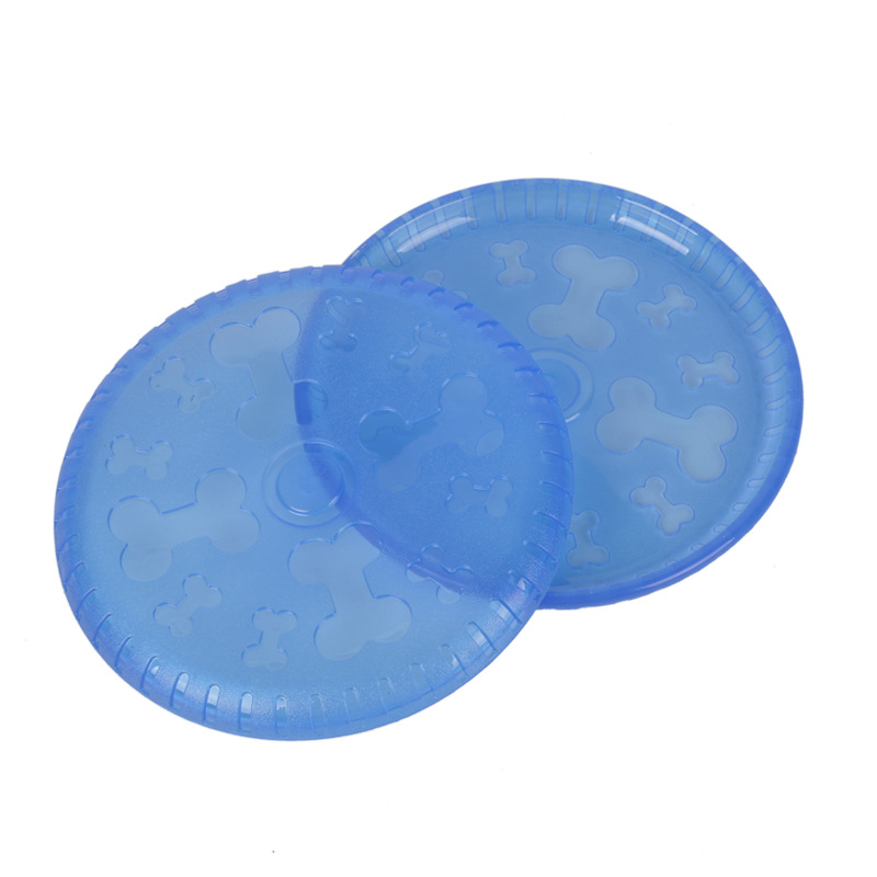 TPR rubber toy for dogs and cats high quality frisbee pet grooming toy