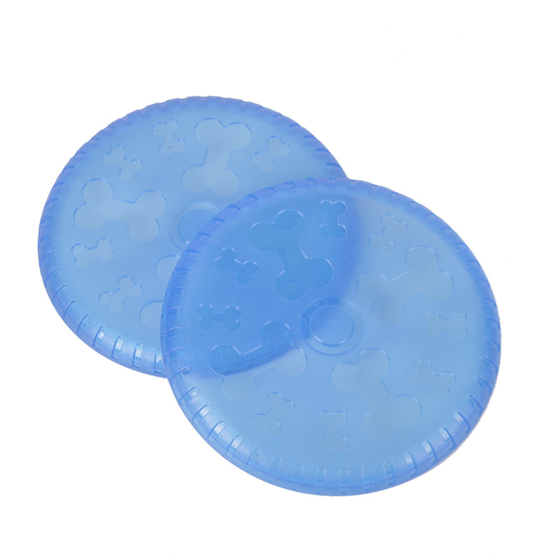 TPR rubber toy for dogs and cats high quality frisbee pet grooming toy