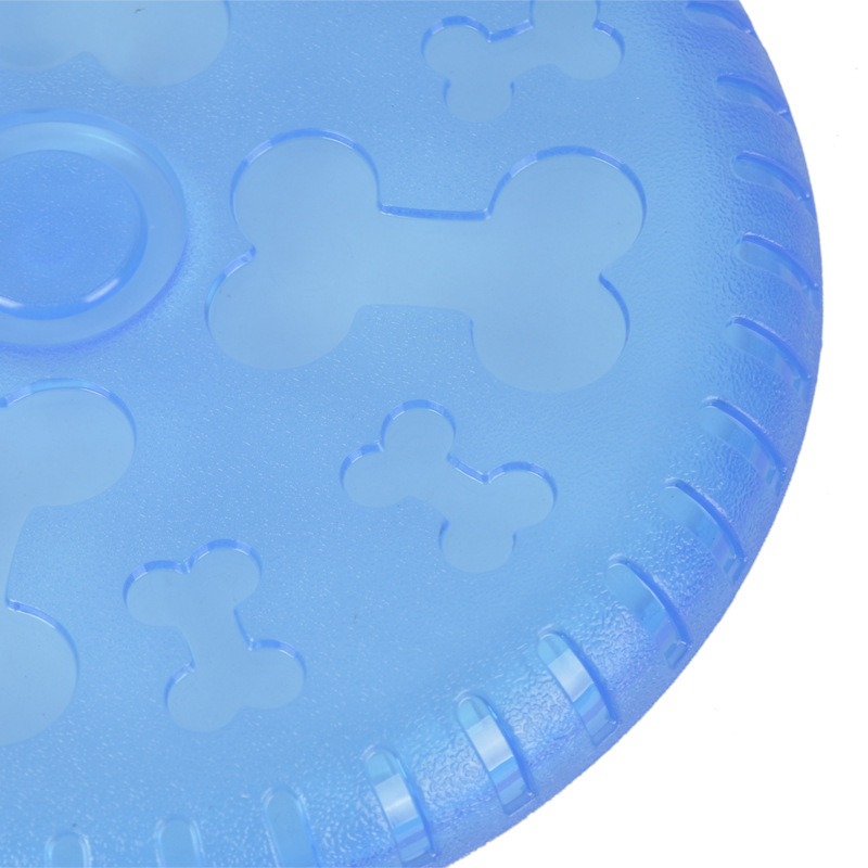 TPR rubber toy for dogs and cats high quality frisbee pet grooming toy