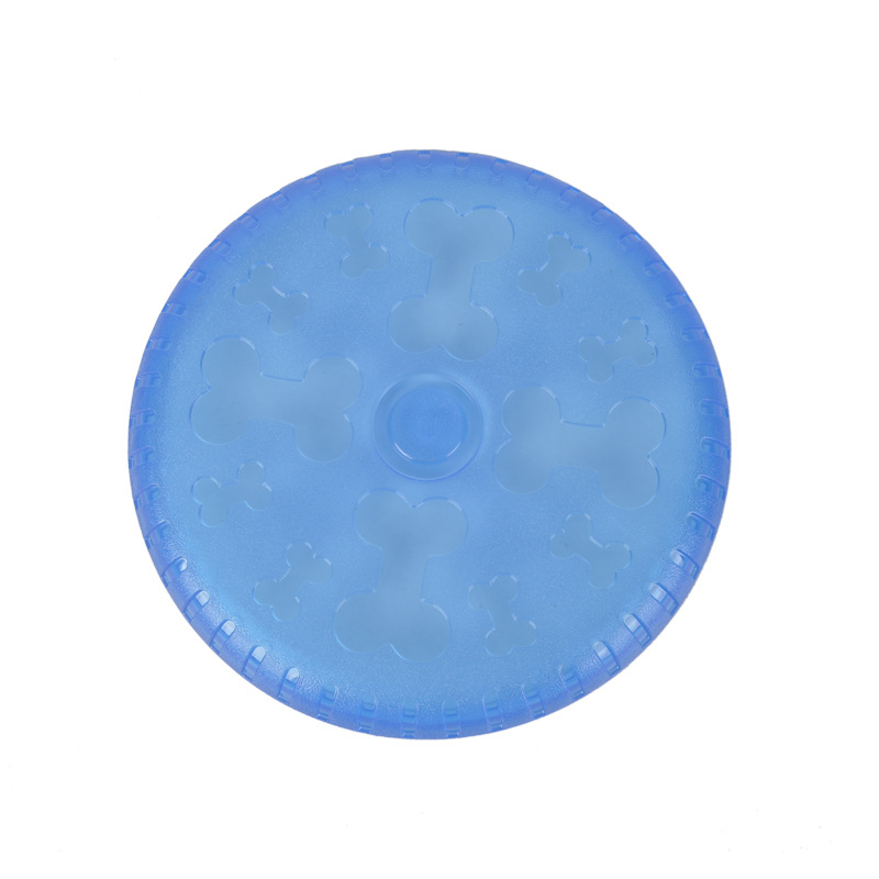 TPR rubber toy for dogs and cats high quality frisbee pet grooming toy