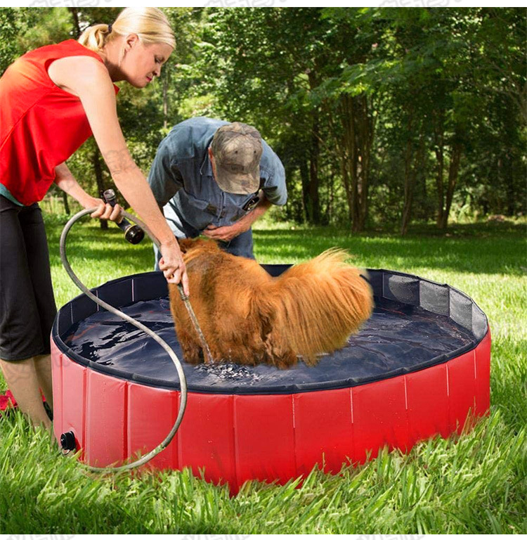 Dog Pool Foldable Dog Care Bath Tub Outdoor Water Cleaning Pet Pool