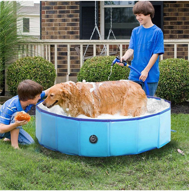 Dog Pool Foldable Dog Care Bath Tub Outdoor Water Cleaning Pet Pool