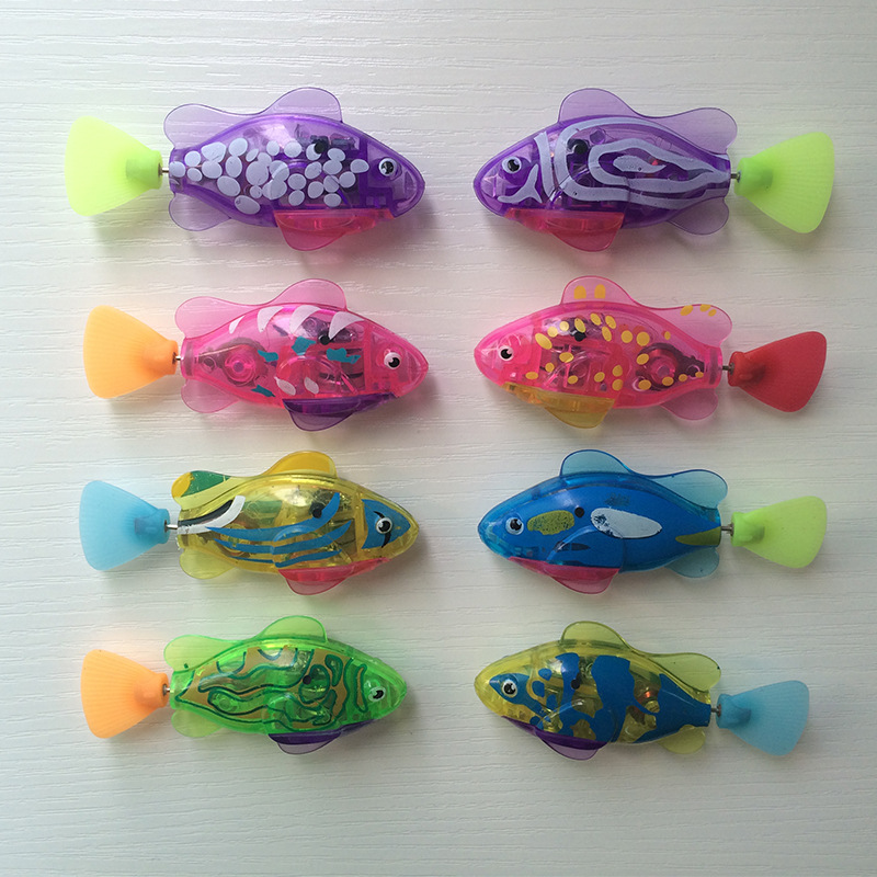 Pet toy Electric fish Water Toy baby Bath Electronic Transparent Luminous Fish Summer Products Douyin Hot Sales