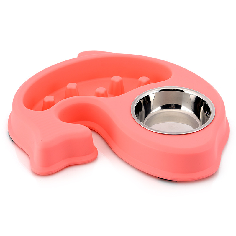 Slow Feeding Bowl Anti-Chye Pet Bowl Color Box Packaging Healthy Bowl Annual Fish Anti-Chye Pet Bowl