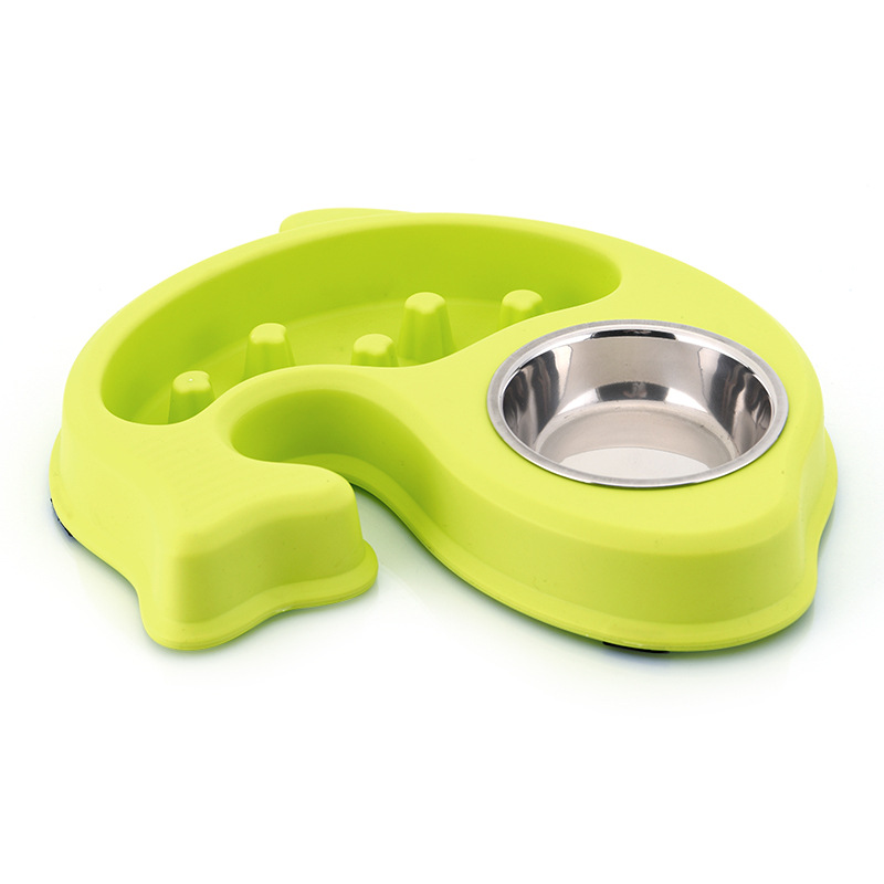 Slow Feeding Bowl Anti-Chye Pet Bowl Color Box Packaging Healthy Bowl Annual Fish Anti-Chye Pet Bowl