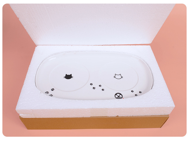 Japanese-Style High Foot Protection Cervical Spine Ceramic Bowl Cat and Dog Drinking Water Feeding Ceramic Pet Bowl Japanese-Style High Foot Protection Cervical Spine Ceramic Bowl Cat and Dog Drinking Water Feeding Ceramic Pet Bowl