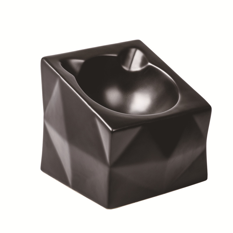 Ceramic Pet Bowl Dog Bowl Cat Bowl Ceramic Cat Dog Food Bowl Fashion Cat Ear Shape Flat Face Pet Cat Bowl