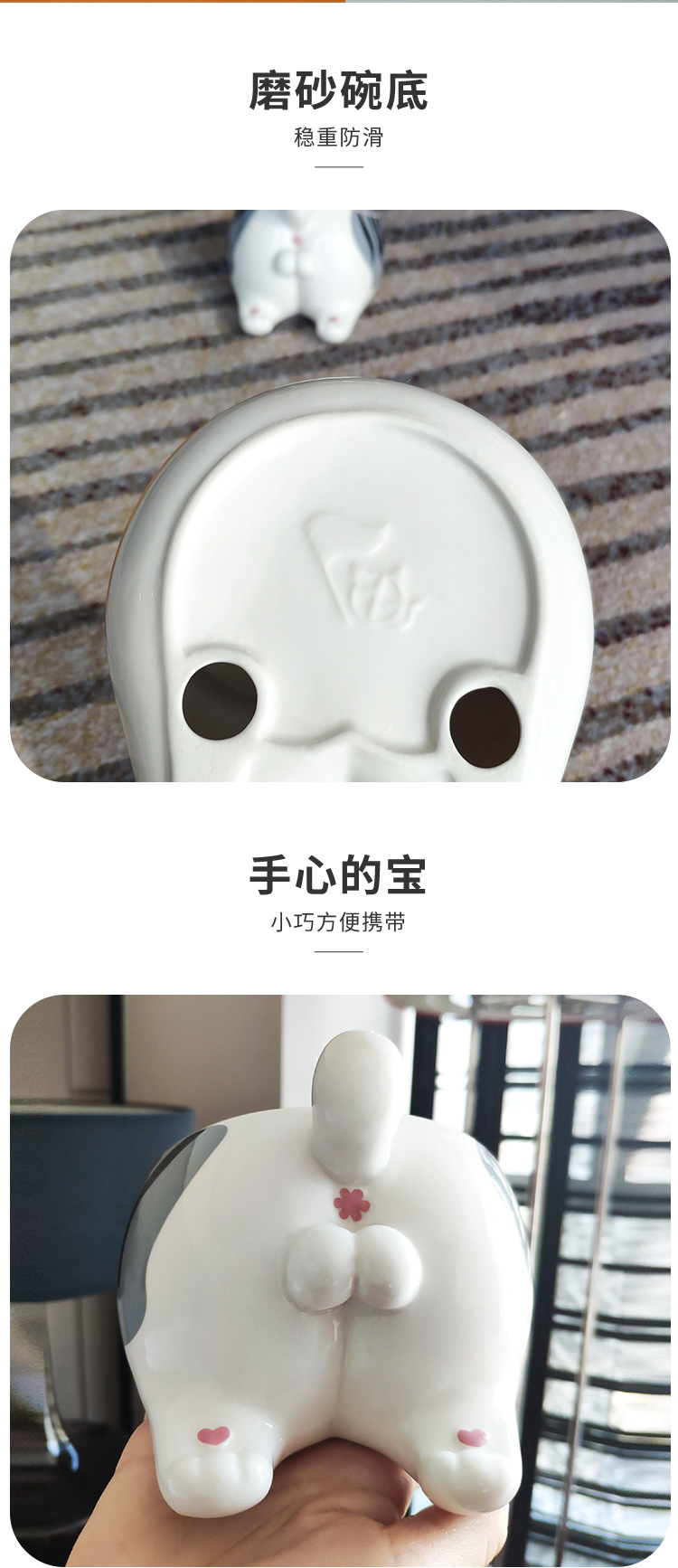 South China Exhibition New Mini Egg Pet Bowl Ceramic Cat Bowl Grain Package Freeze-Dried Bevel Design Spine Protection South China Exhibition New Mini Egg Pet Bowl Ceramic Cat Bowl Grain Package Freeze-Dried Bevel Design Spine Protection