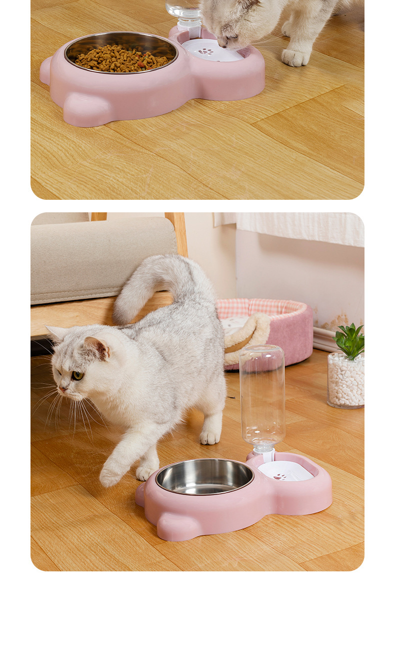 Pet Bowl Lesser Panda Bowl Pet Stainless Steel Dog Bowl Dog Double Bowl Automatic Feeding Water Fountain Factory Wholesale Pet Bowl Lesser Panda Bowl Pet Stainless Steel Dog Bowl Dog Double Bowl Automatic Feeding Water Fountain Factory Wholesale