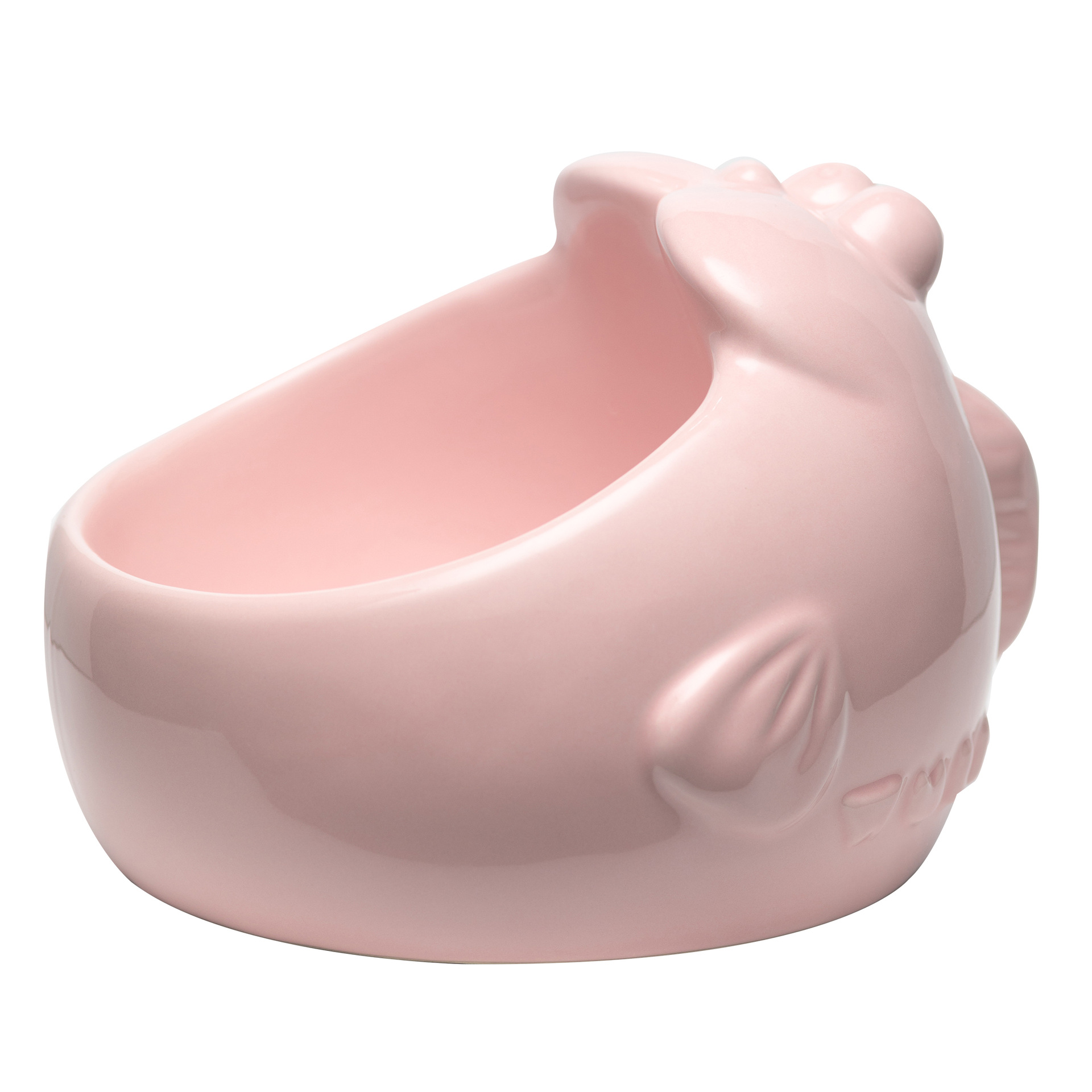 Animal Series Ceramic Pet Bowl Easy to Clean Big Mouth Fish Modeling Cat Bowl Ceramic Pet Food Basin