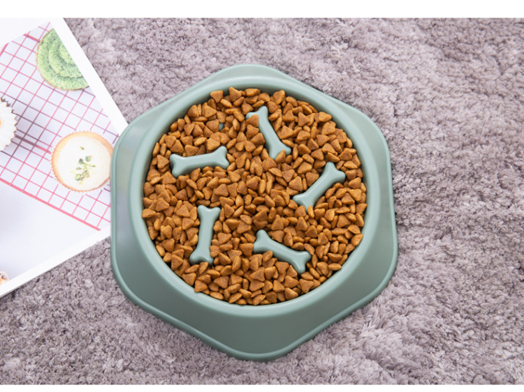 Cross-Border Hot Pet Products Manufacturer Plastic Dog Bowl Pet Anti-Chye Pet Bowl Cat Bowl Bone Slow Feeding Bowl Wholesale Cross-Border Hot Pet Products Manufacturer Plastic Dog Bowl Pet Anti-Chye Pet Bowl Cat Bowl Bone Slow Feeding Bowl Wholesale