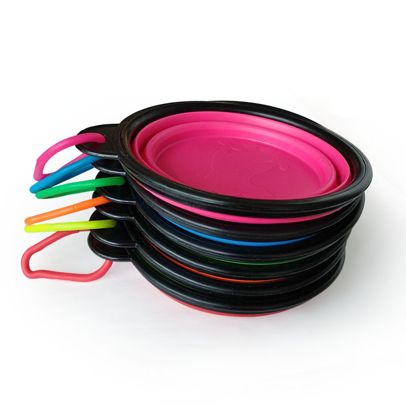 Factory Direct Sales Folding Bowl Dog Outdoor Travel Black Frame Dog Feeder Dog Drinking Water Buckle TPR Anti-Chye Pet Bowl Factory Direct Sales Folding Bowl Dog Outdoor Travel Black Frame Dog Feeder Dog Drinking Water Buckle TPR Anti-Chye Pet Bowl