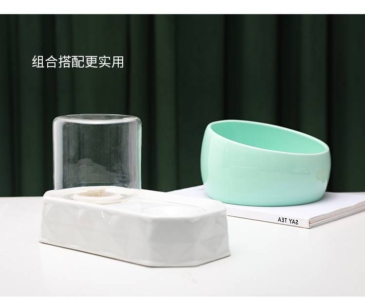 New Bobo Pet Bowl Laid-Back Cat Food Holder Dog Bowl Oblique Non-Slip Large Capacity Ceramic Cat Bowl New Bobo Pet Bowl Laid-Back Cat Food Holder Dog Bowl Oblique Non-Slip Large Capacity Ceramic Cat Bowl