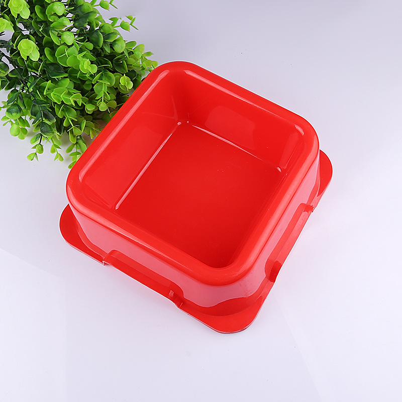 Portable Square Pet Bowl Non-Slip Leak-Proof Pet Bowl Multi-Color Optional Dog Edible Bowl Quality Assurance Portable Square Pet Bowl Non-Slip Leak-Proof Pet Bowl Multi-Color Optional Dog Edible Bowl Quality Assurance